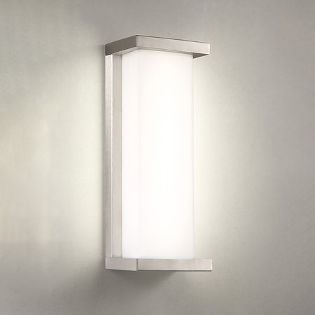 Dweled Case 14in LED Indoor and Outdoor Wall Light 3000K in Stainless Steel WS-W478